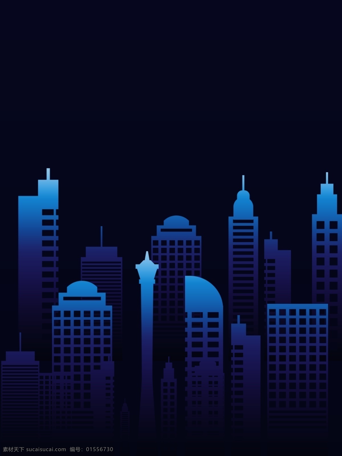 全 原创 科技 城市 蓝色 背景 科技蓝 楼宇