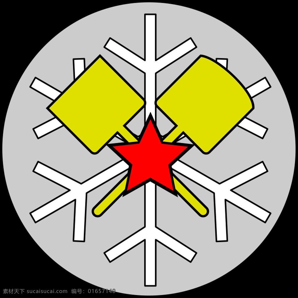 雪 兵 徽章 完 整版 冬天 圣诞节 军事的 矢量图 其他矢量图