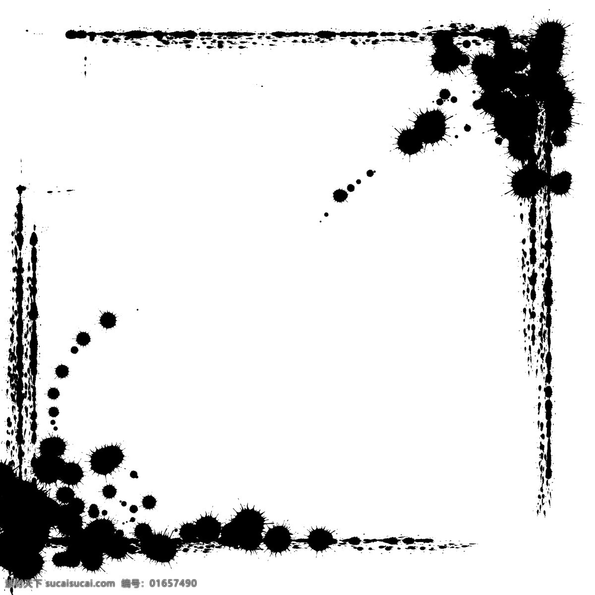 水墨 黑色 边框 插画 水墨边框 黑色的边框 漂亮的边框 创意边框 立体边框 卡通边框 精美边框