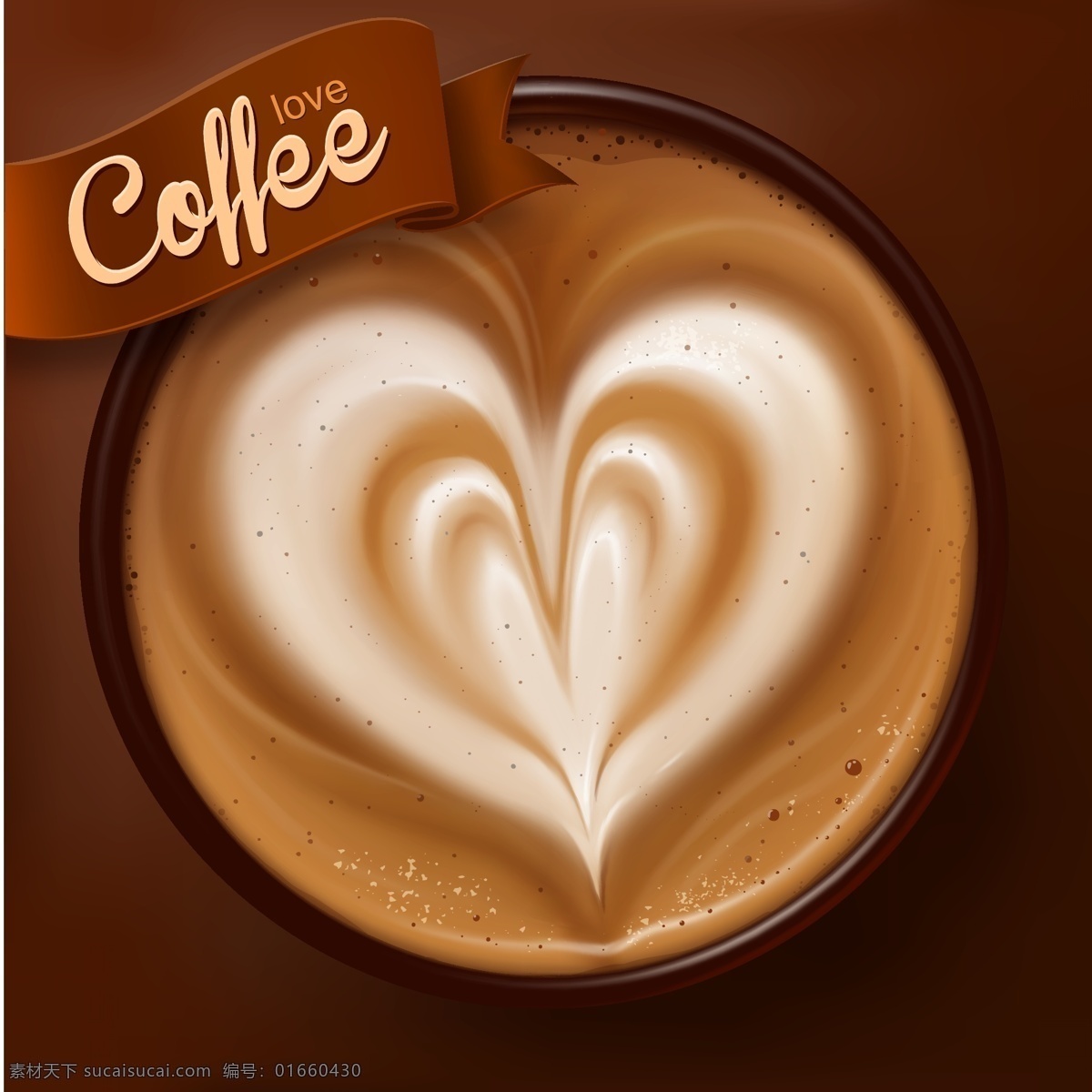 咖啡图片 咖啡 心形咖啡 爱心咖啡 卡普奇诺 矢量咖啡 手绘咖啡 咖啡插画 卡通咖啡 咖啡奶茶 创意咖啡 咖啡拉花 咖啡英文 飘带 咖啡杯 甜品 美味咖啡 饮品 食物 生活百科 餐饮美食