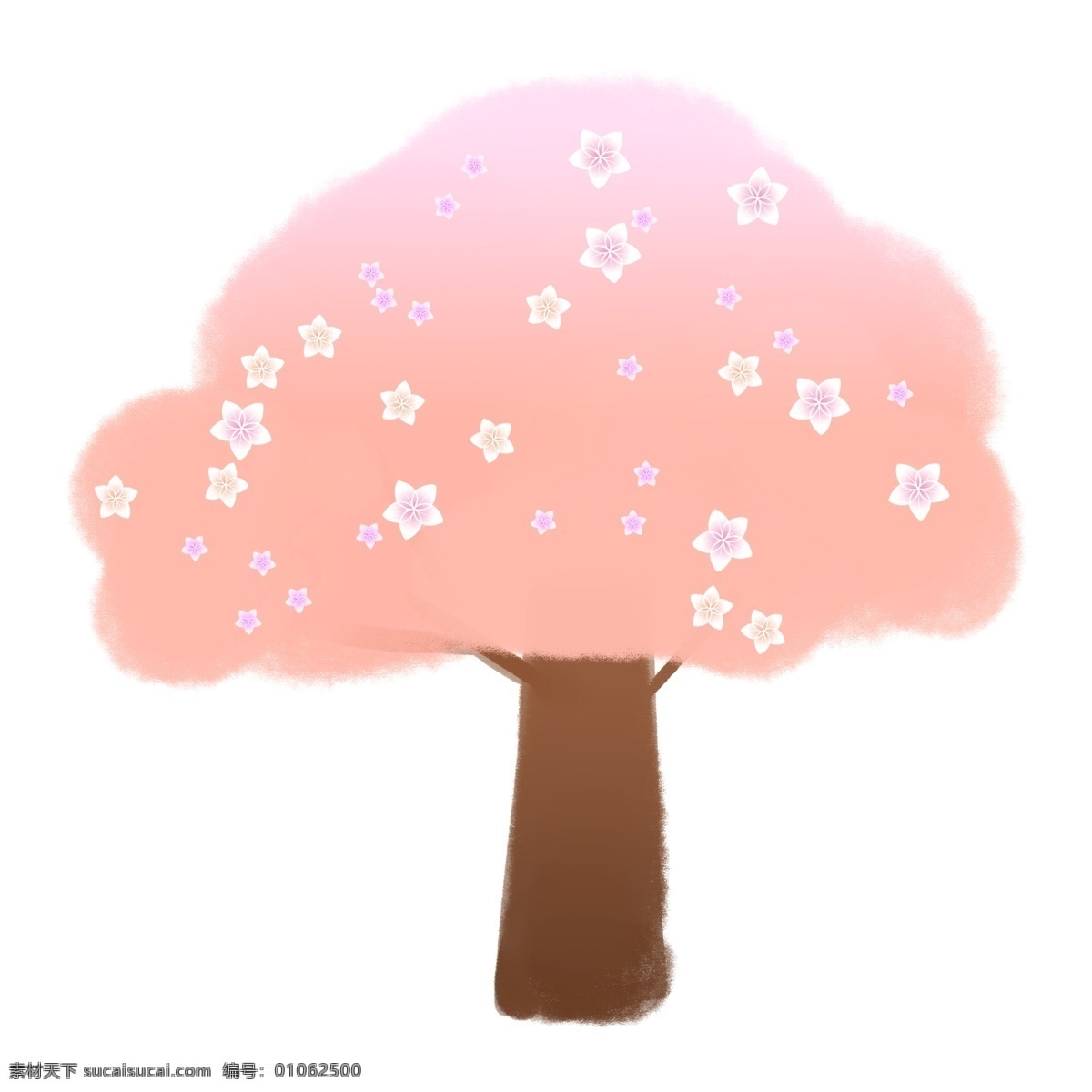 粉色 唯美 樱花树 插图 开满樱花的树 漂亮的樱花树 粉色樱花树 唯美樱花树 粉色樱花插图