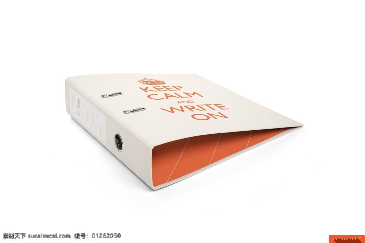 文件夹样机 文件夹 样机 文件 夹子 书夹 白色 橙色 简洁 包装 包装设计