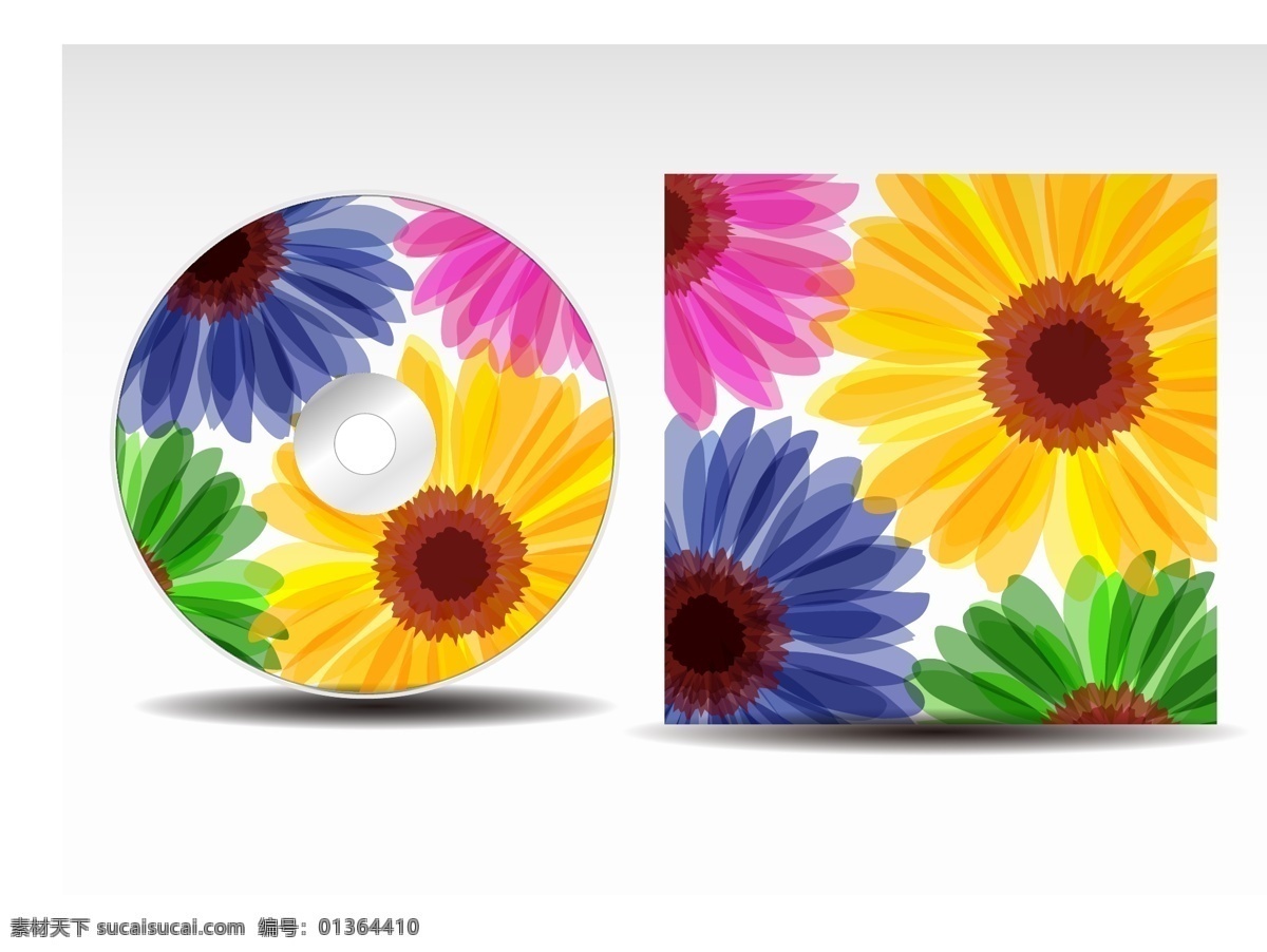 cd cd包装 cd封面设计 cd封套 光盘 封面设计 矢量 包装设计 潮流 封面 模板下载 光盘封面 花朵 花卉 时尚 梦幻 矢量素材 psd源文件