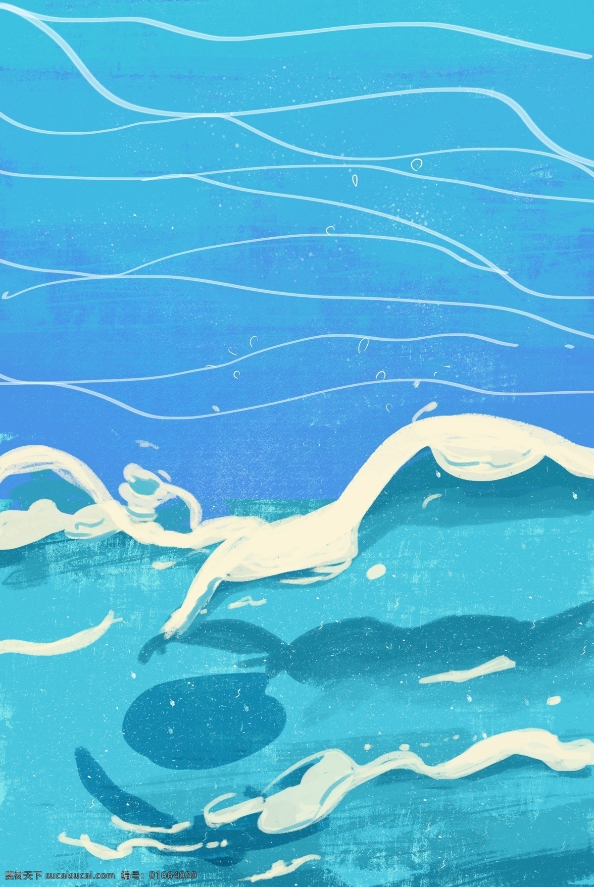 蓝色 海洋 免 抠 图 海水 蓝色的海水 卡通图案 卡通插画 漂亮的海洋 波浪海洋 蓝色的海洋 免抠图