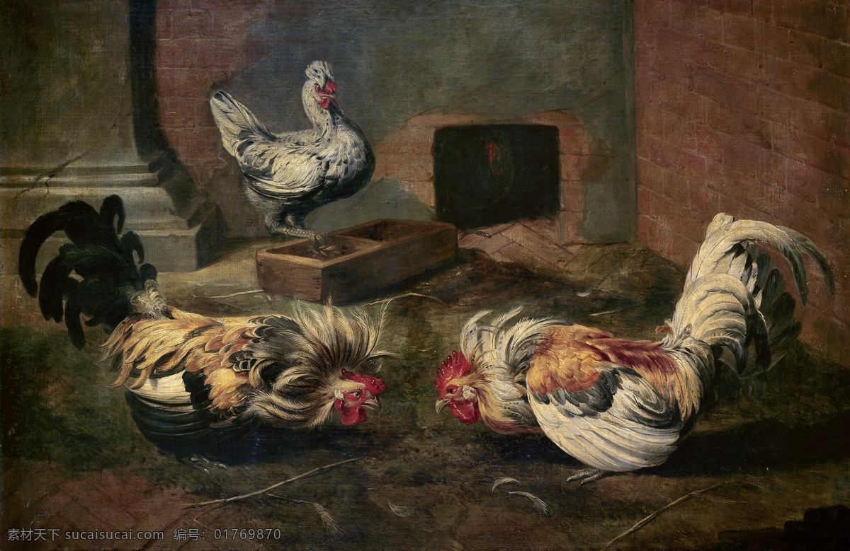 gallinero 大师 画家 古典 山水画 建筑 文化 装饰画 油画 el frans snyders 人物 高清 西方 国外 现代 家居装饰素材