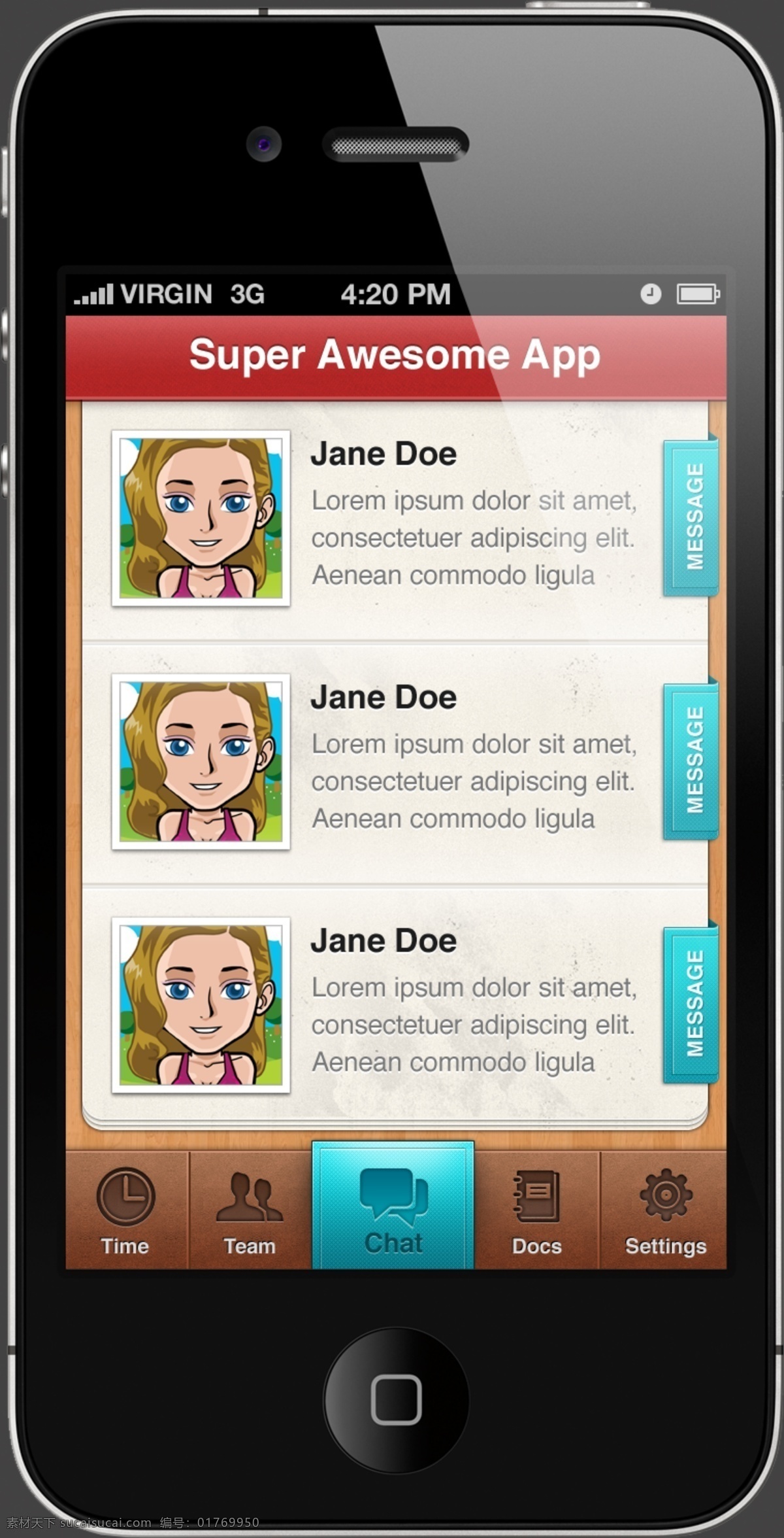 卡通 手机 界面 　 app app界面