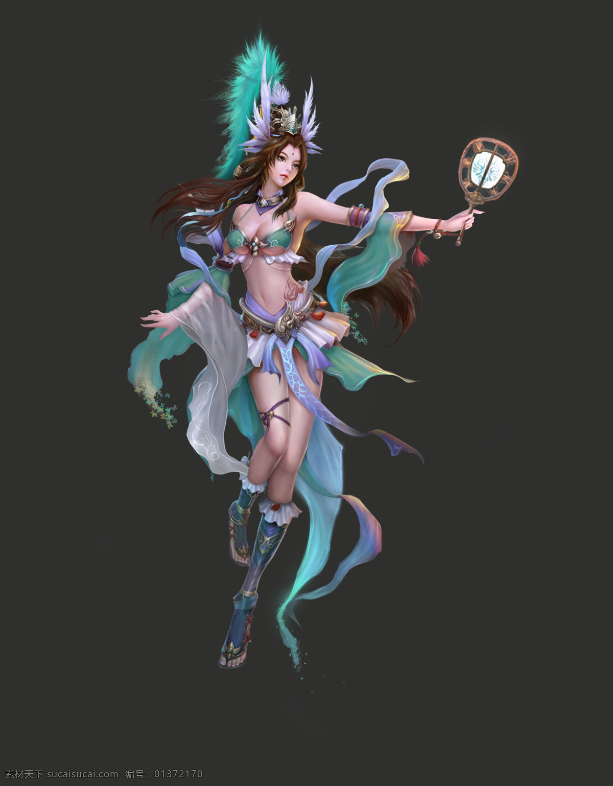 动漫动画 动漫人物 美女 模板下载 人物 扇子 手绘美女 绿衣 设计素材 绿衣美女 游戏人物素材 游戏人物 游戏 游戏原画 网游人物 仙侠 原画 高清原画 psd源文件