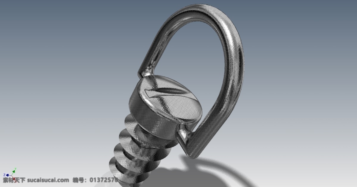 螺纹 形 环 组件 螺丝 装配 3d模型素材 建筑模型