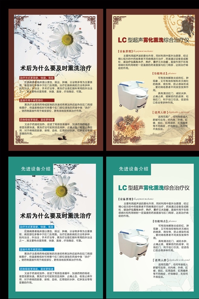 痔疮 雾化熏洗 挂图 医院 医疗 广告 超声雾化熏洗 中医 lc