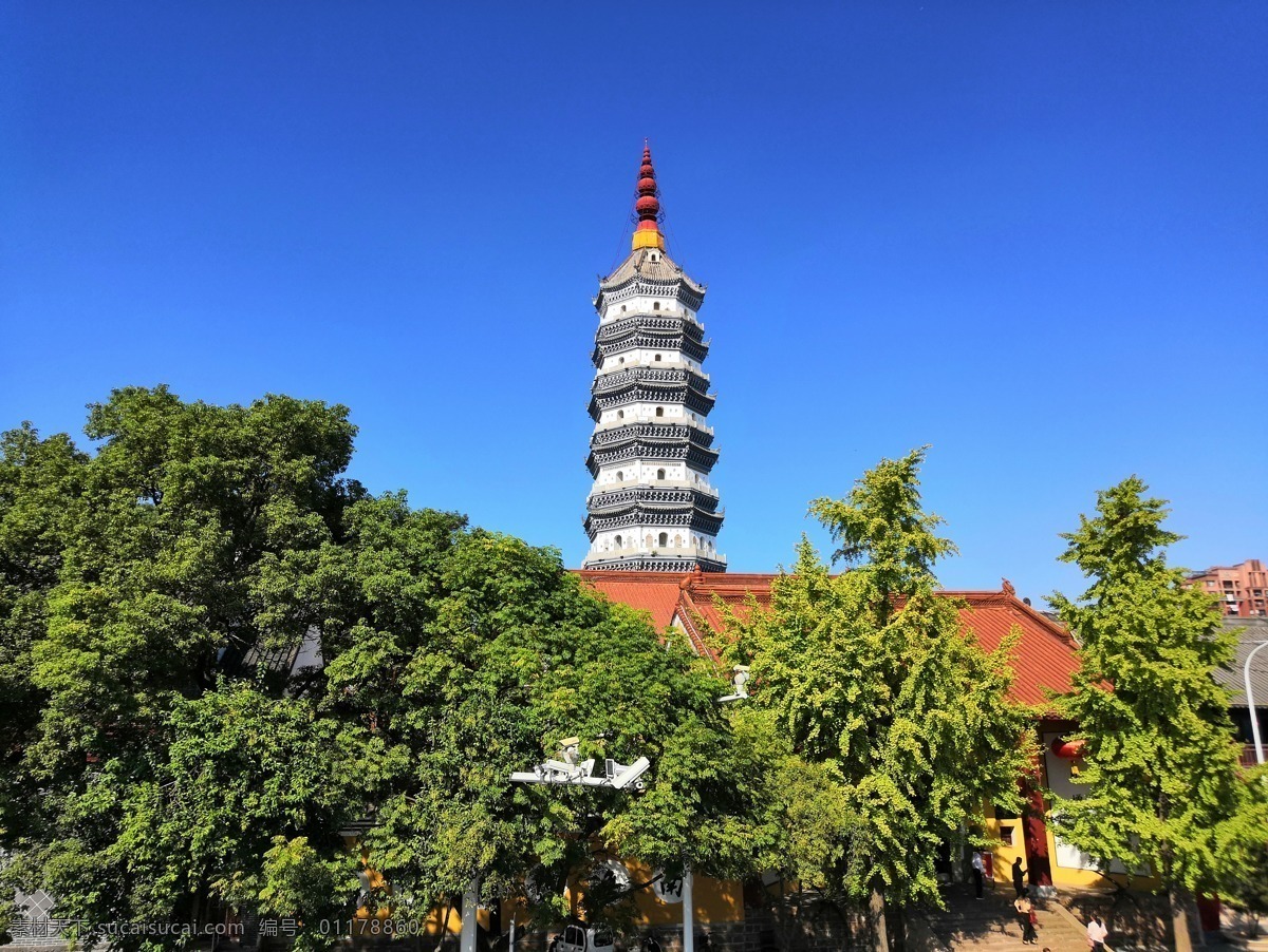 振风塔 迎江寺 桥 城市建筑 蓝天 白云 体育馆 夕阳 城市风光 安庆 绿树 亭阁 海报 背景 宝塔 风景名胜 建筑园林 建筑摄影