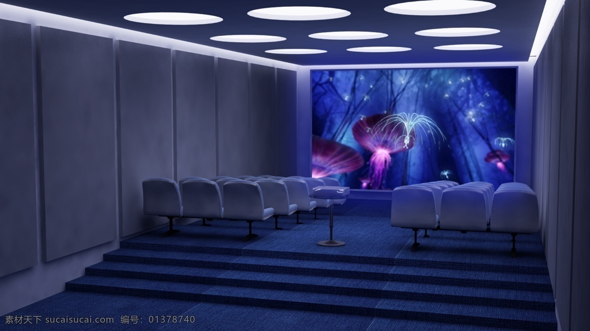 3d 电影院 室内设计 环境设计 室内 展览设计 装饰素材