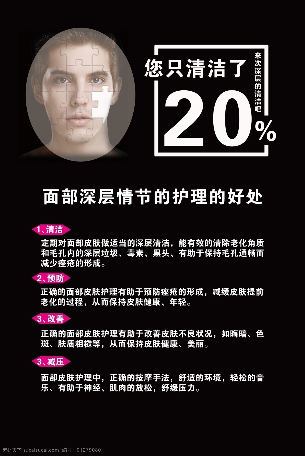 面部护理 面部清洁 护理 深层清洁 美容护肤 皮肤管理 分层
