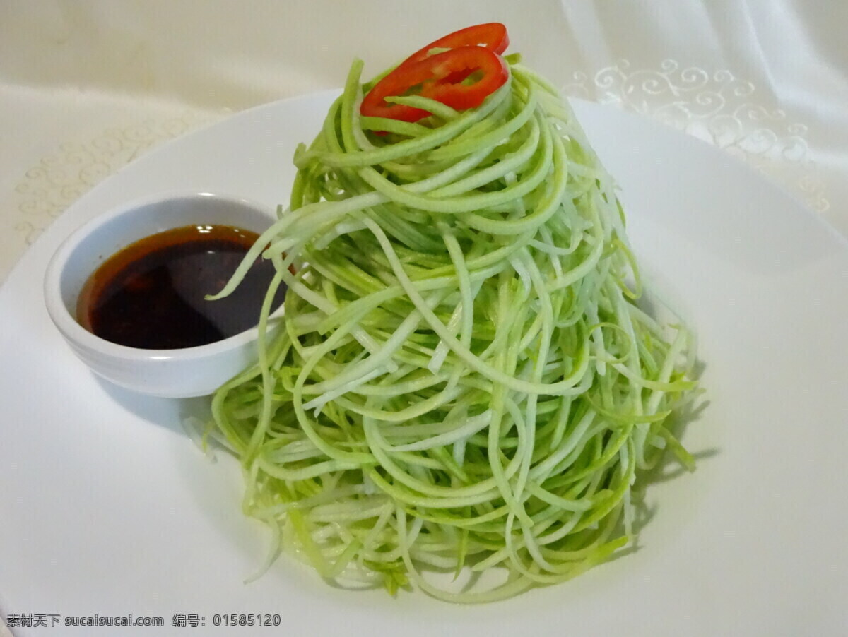 捞汁葫芦丝 捞汁 葫芦丝 凉拌葫芦丝 拌葫芦丝 菜谱 餐饮美食 传统美食