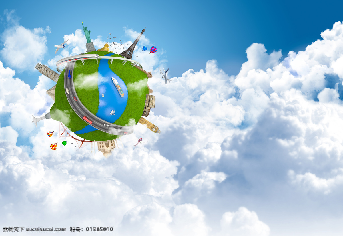 创意 旅游景点 世界旅游景点 风景名胜 自由女神像 埃菲尔铁塔 金字塔 大本钟 其他类别 生活百科