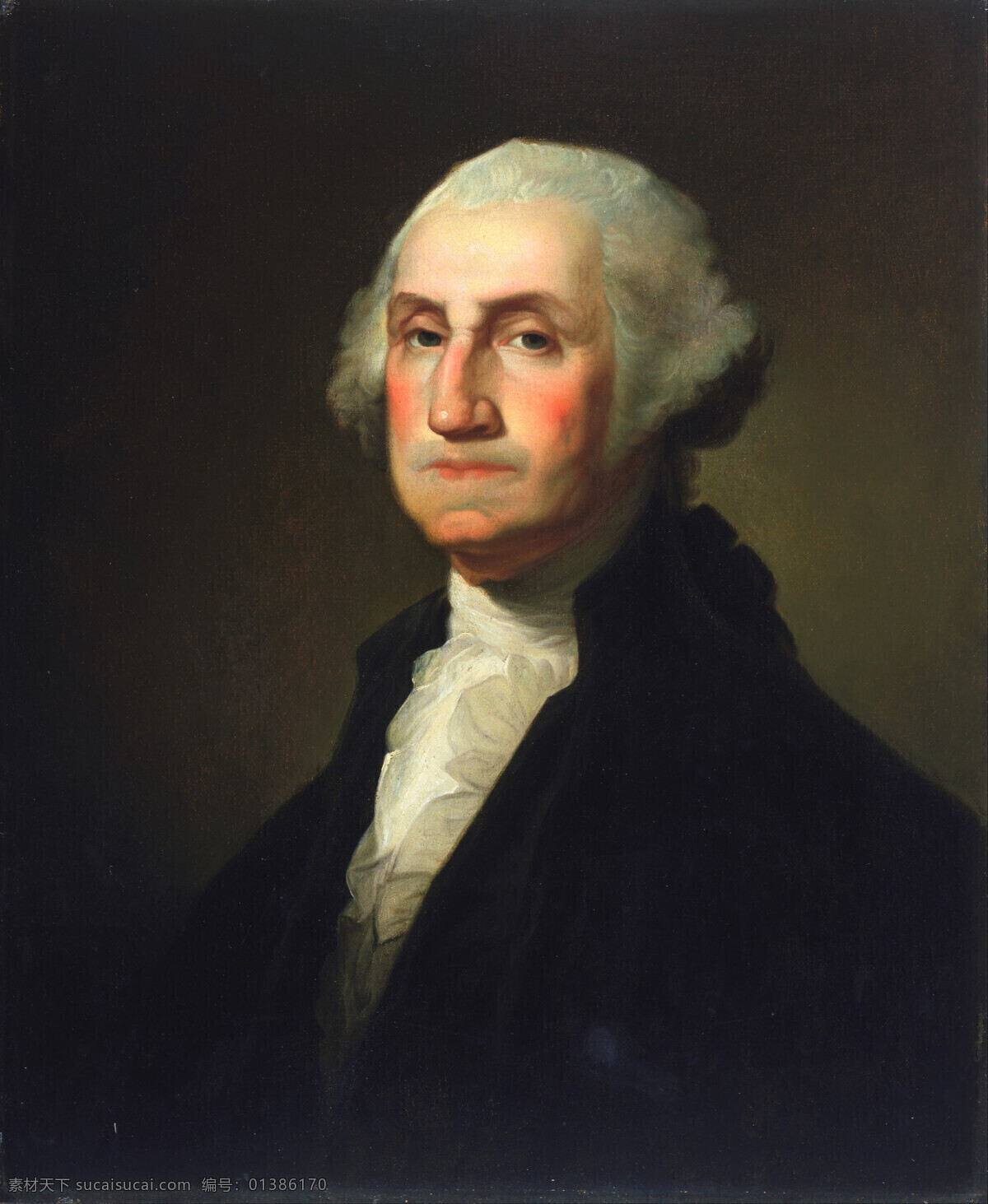 乔治 华盛顿 美利坚合众国 任总 统 世界 上 一个 资本主义 民主 国家 矿工之子 18世纪油画 油画 绘画书法 文化艺术
