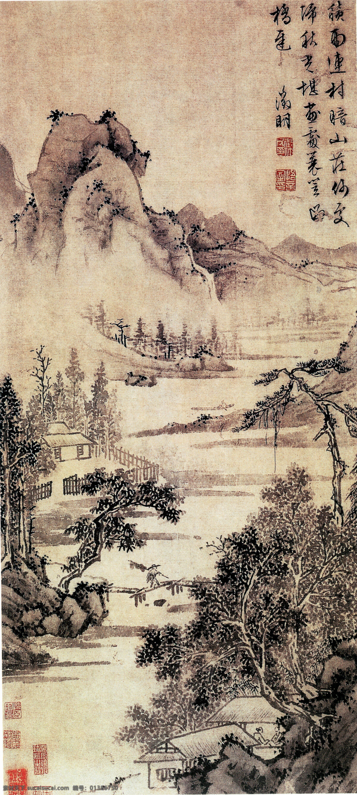 工笔花鸟 国画 国画花鸟 花鸟国画 花鸟画 绘画 绘画书法 柳树 水墨 大山人家 中国画 界画 杨柳 燕子 文化艺术 家居装饰素材 山水风景画