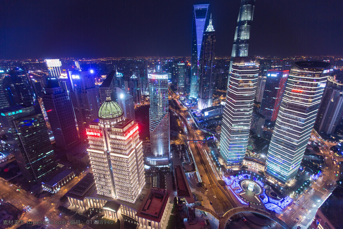 陆家嘴之夜 上海 陆家嘴 外滩 城市 夜色 夜景 旅游摄影 国内旅游