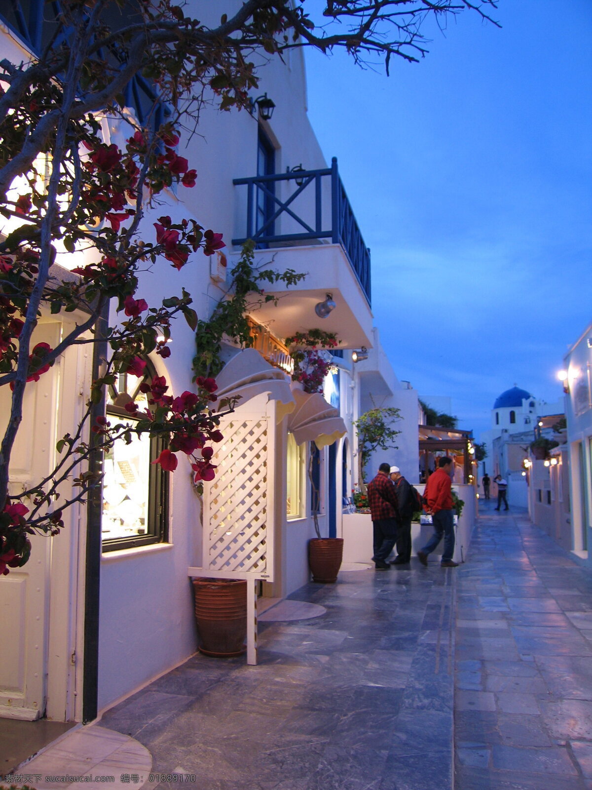 希腊 圣 托里尼 岛 夜色 爱琴海 圣托里尼岛 街景 国外旅游 旅游摄影