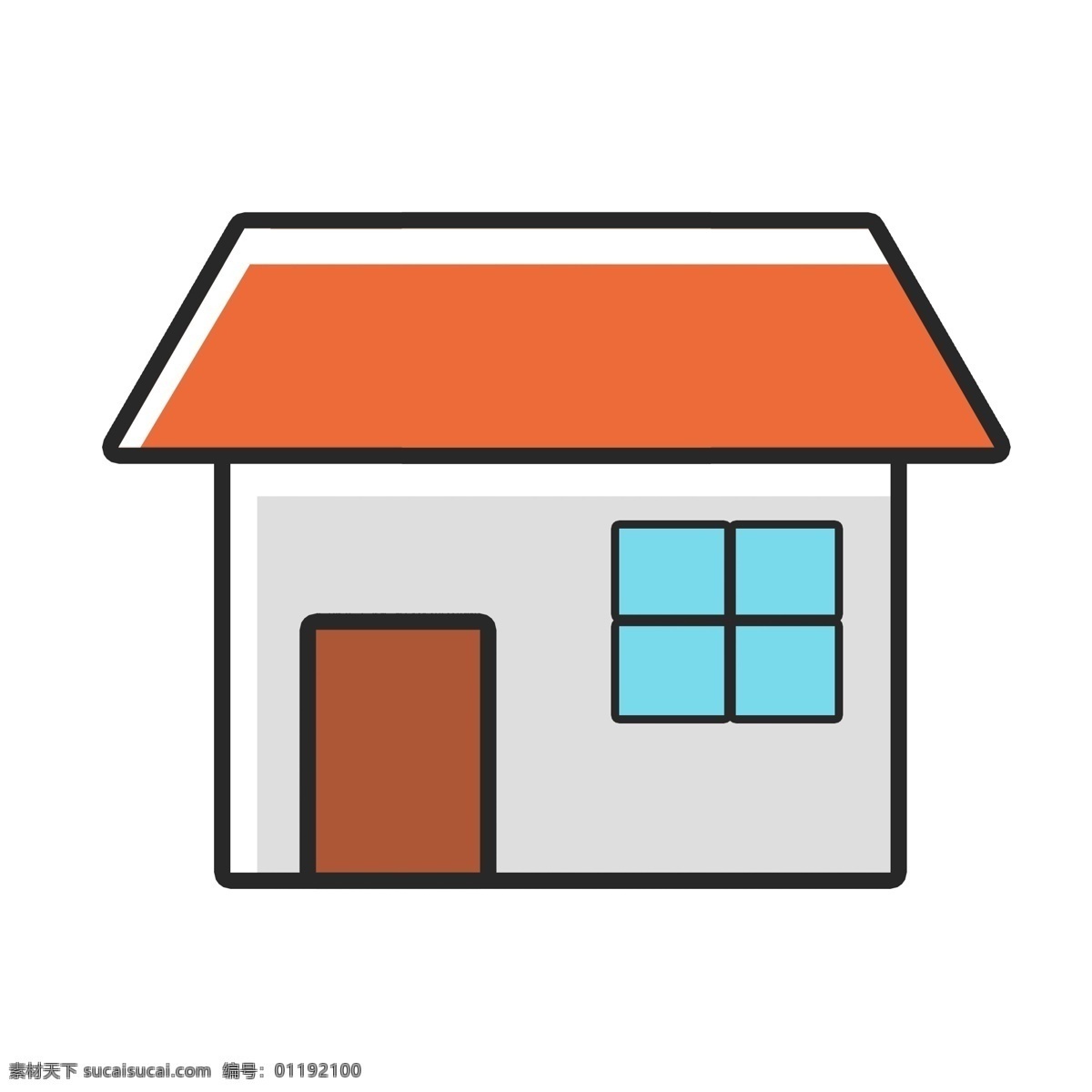 卡通 房屋 图标 矢量图案 彩色底纹 扁平化 小房子 家居