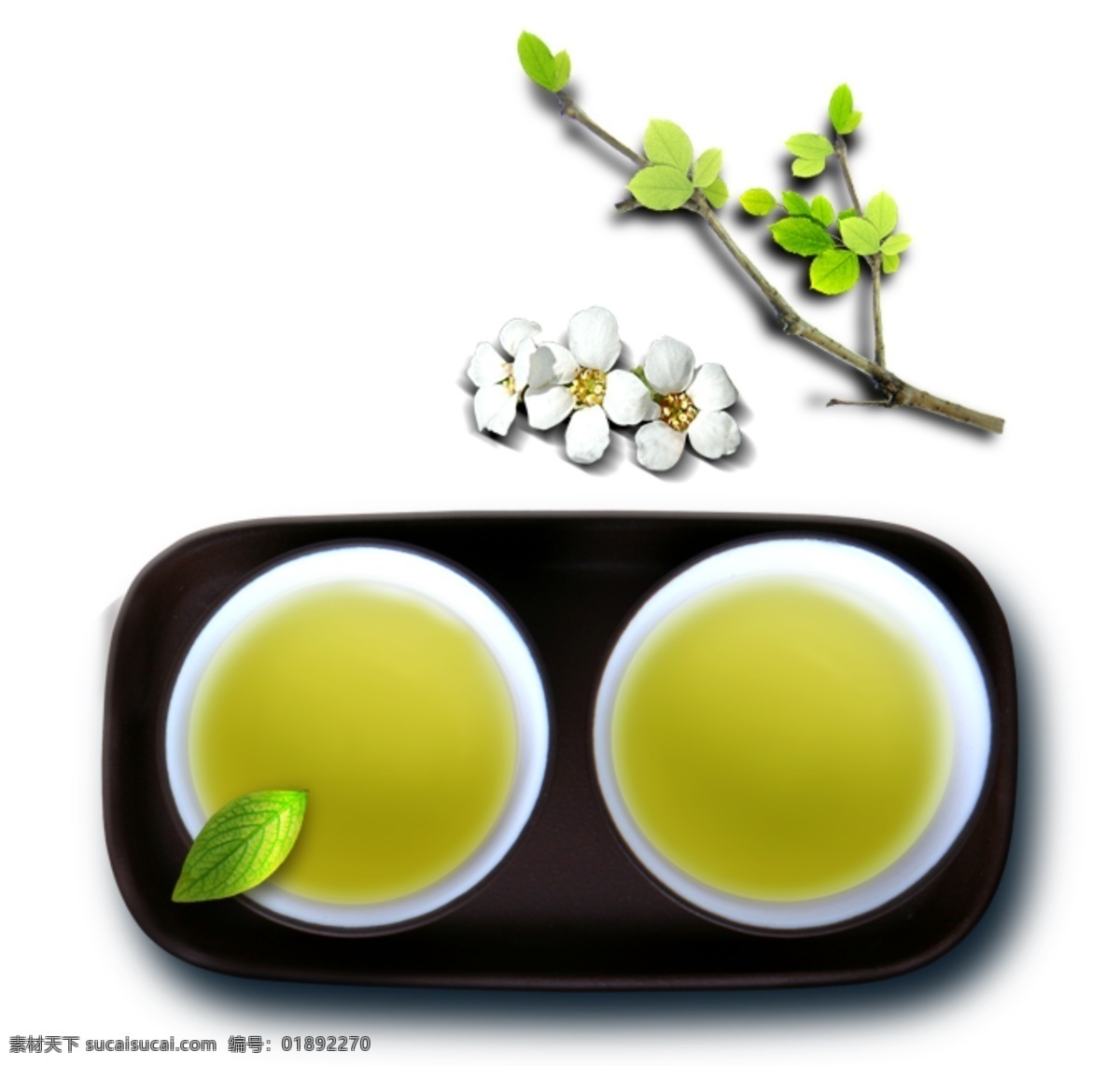 清茶 诗意 茶 树枝 唯美 psd源文件