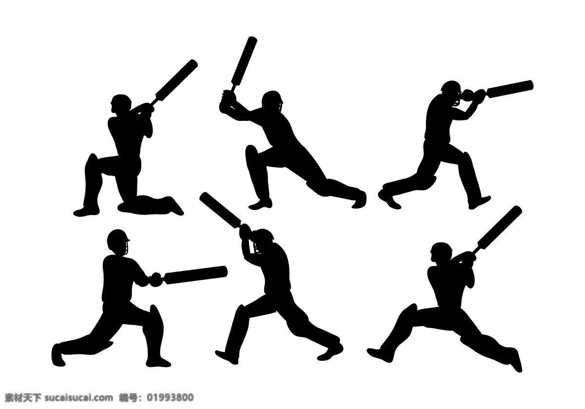 板球 运动员 矢量 球场 击球 比赛的人群 人 运动 剪影 泽西岛 测试 团队 竞争 扔 天 射击 动作 背景 场景 黑色的 孤立的