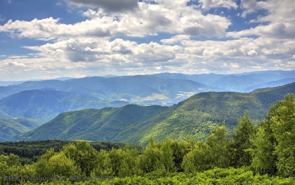 山水风景 山水 风景 白云 天空 自然 自然景观