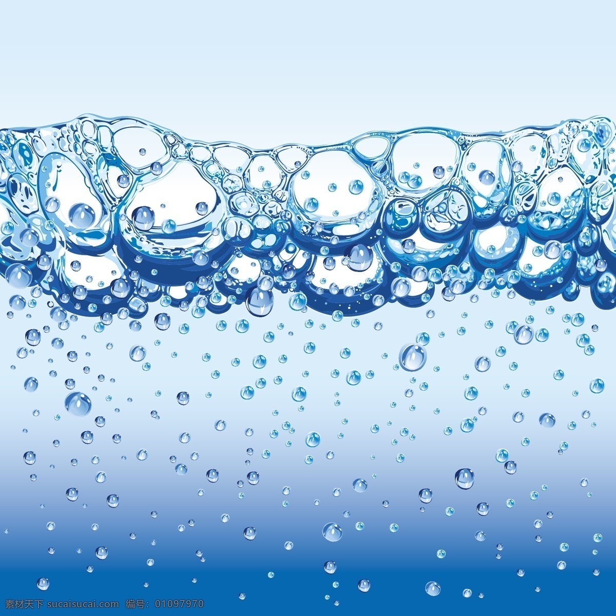 水 元素 水珠 水花 矢量图 水泡 海报 其他海报设计
