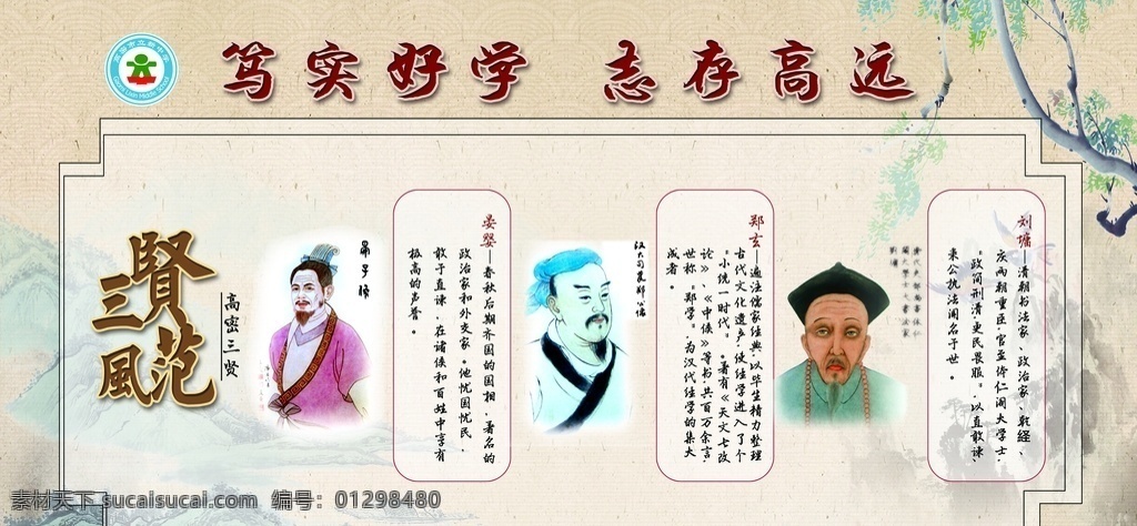 三贤图片 三贤 高密三贤 晏婴 刘墉 郑玄