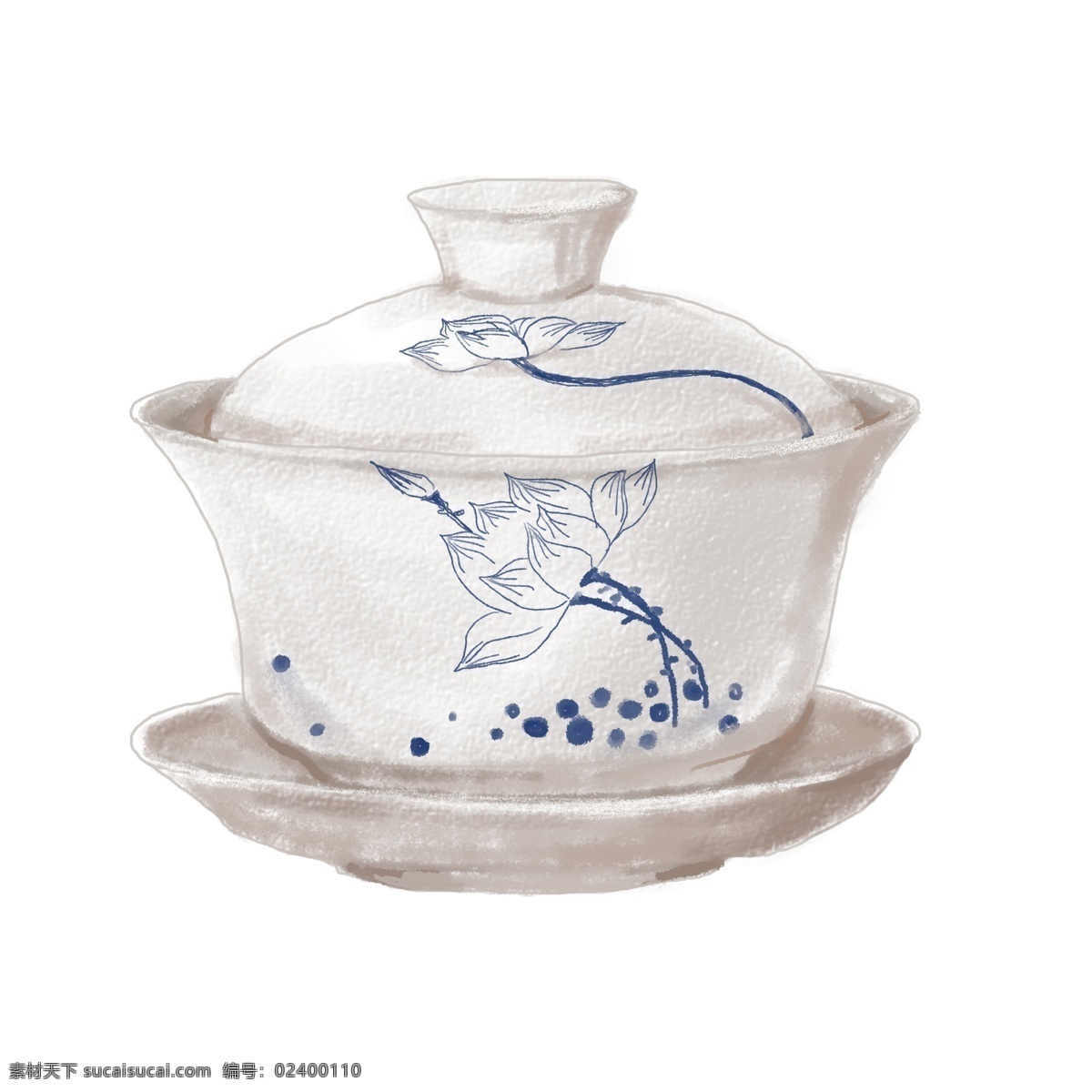 精美 白色 花纹 茶杯 复古