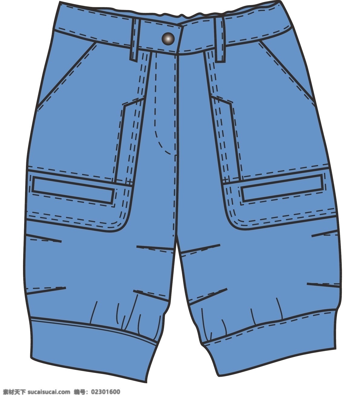 女童 裤子 版 型 服装设计 女童裤子版型 版型 矢量 其他服装素材