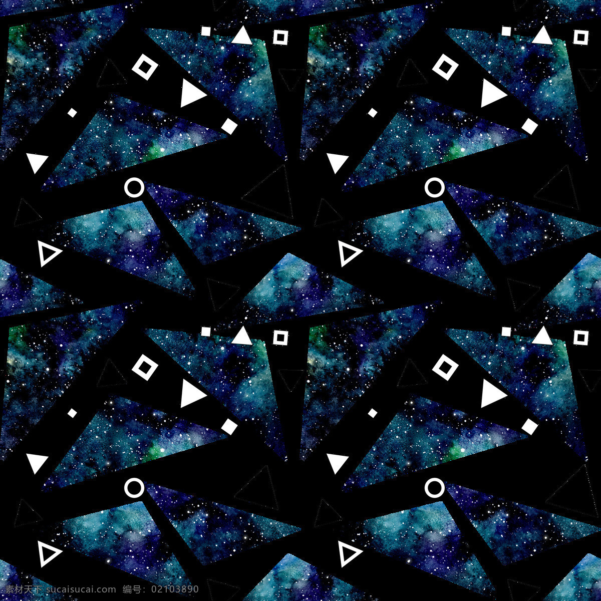 手绘 几何 三角形 背景 图 透明 黑色 渐变 蓝色 免扣素材 水彩 透明石材 装饰图案