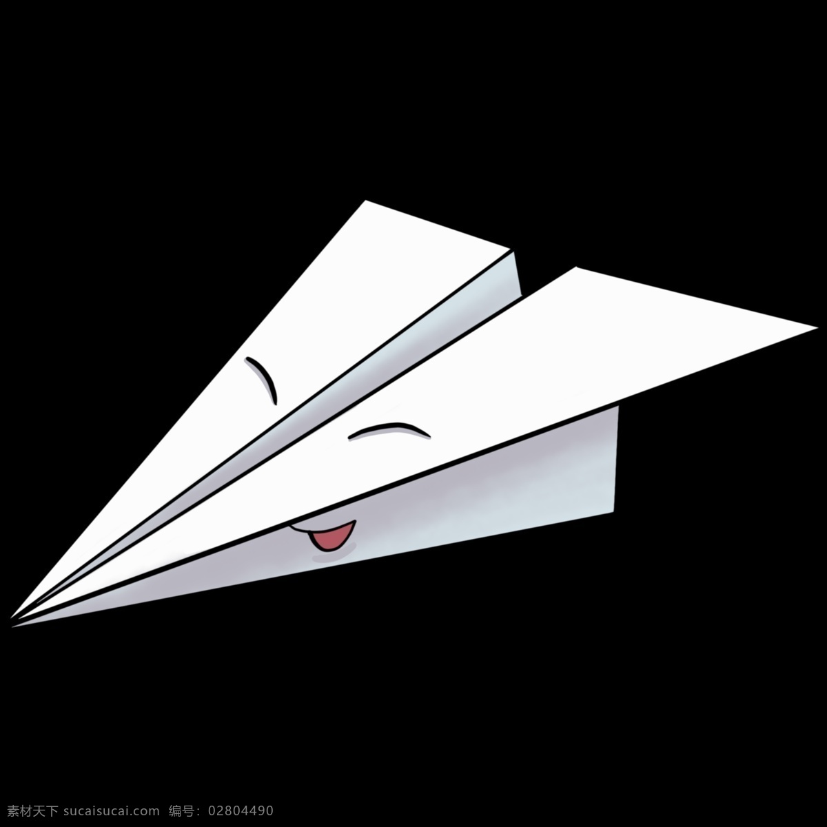 卡通 白色 纸 飞机 插画 纸飞机 飞机插画 玩具 卡通玩具插画 卡通纸飞机 精美 创意飞机插画