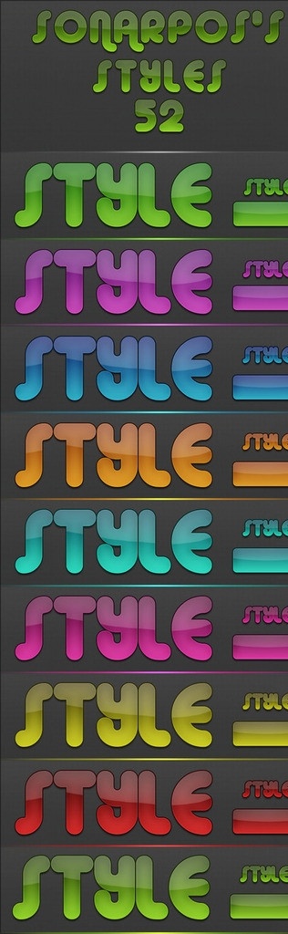 精美文字样式 样式 文字样式 国外样式 ps样式 ps文字样式 特效文字效果 文字特效 图层样式 按钮样式 立体文字样式 源文件 asl ps精美样式 ps插件