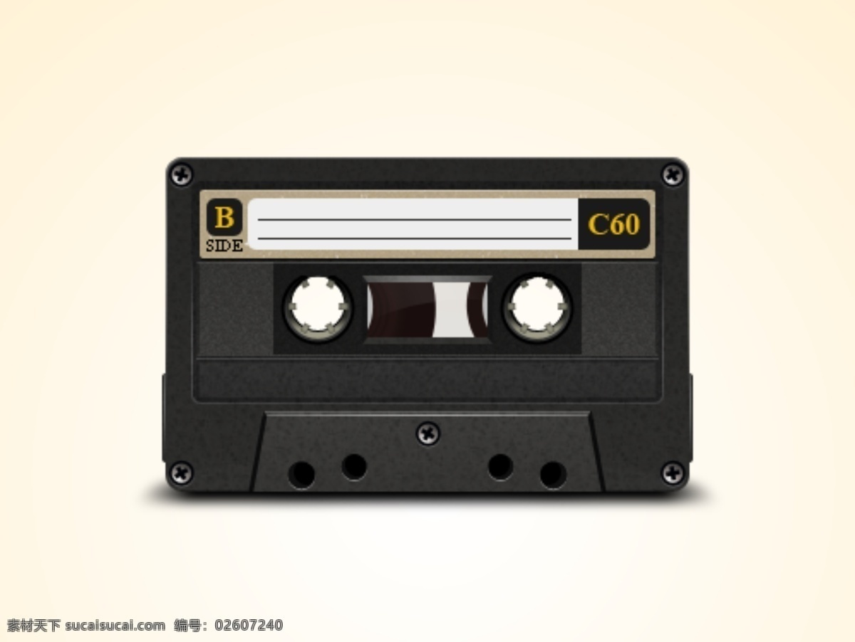 磁带 卡带 图标 分层 源文件 超写实磁带 录音带 录音 资料 证据 年代 时代 娱乐 影音 音乐 语音 生活
