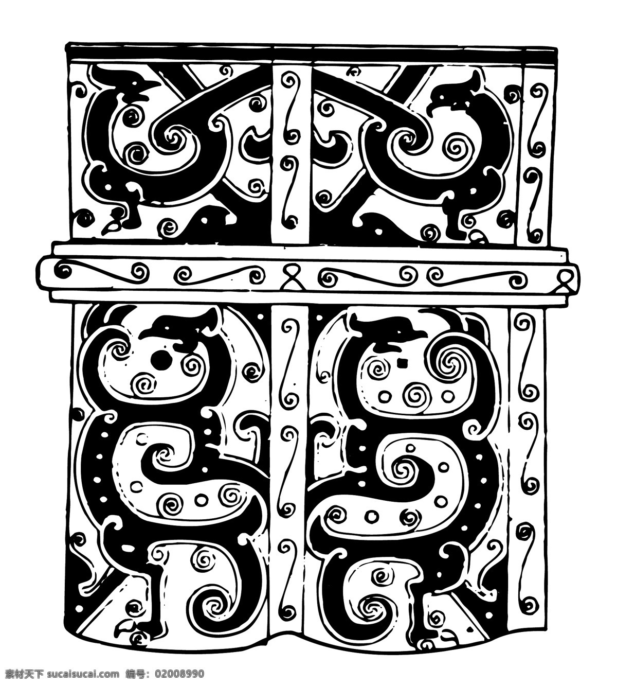 秦汉时代 版画 装饰画 矢量 格式 eps格式 设计素材 版画专辑 矢量图库 白色