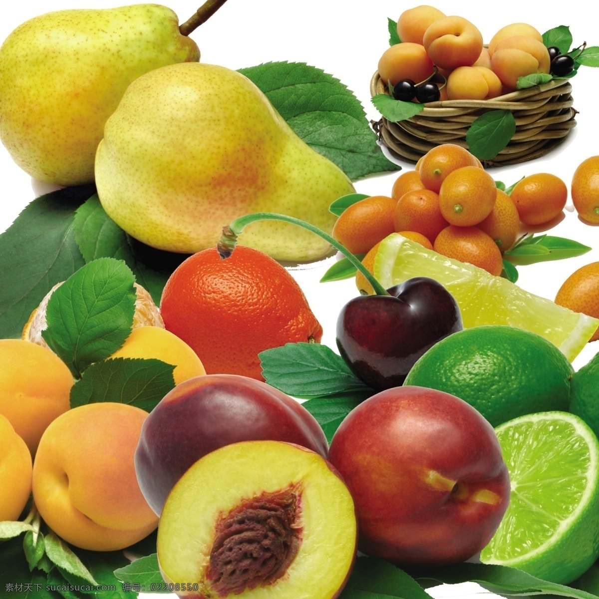 分层 橘子 柠檬 苹果 水果 水果缤纷 水果素材 水果图 图 模板下载 雪梨 桃子 樱桃 果缤纷 源文件