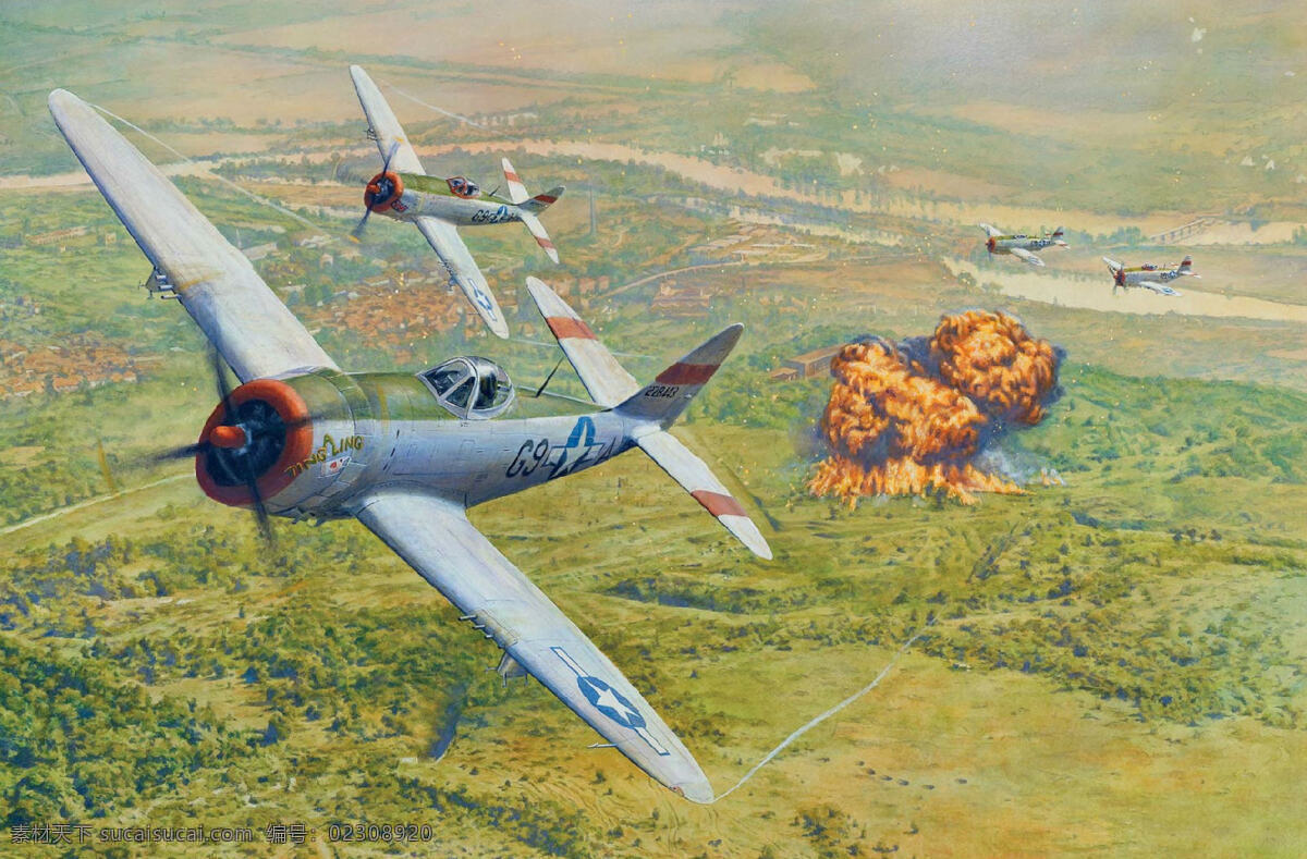 二战 飞机 航空 绘画书法 美国 文化艺术 战火 油画 设计素材 模板下载 二战油画 轰炸机 战争 美军