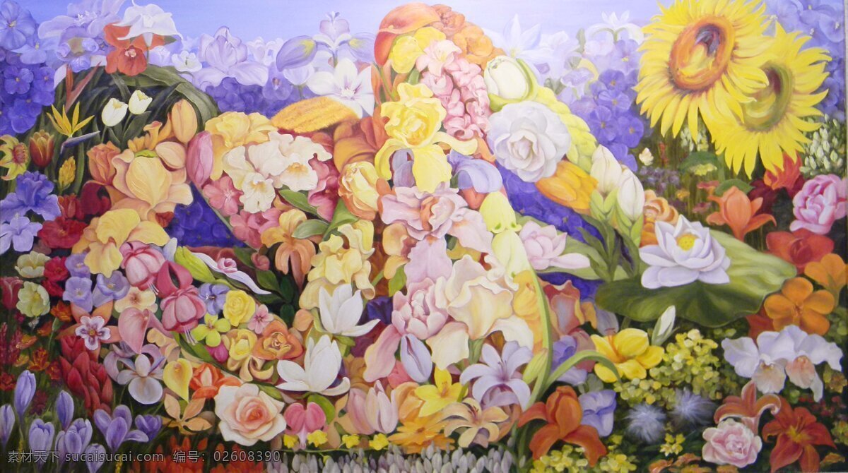 大地 母 花朵 菊花 牡丹 玫瑰 梅花 百合 花卉 人物 向日葵 大地之母 装饰素材 室内装饰用图