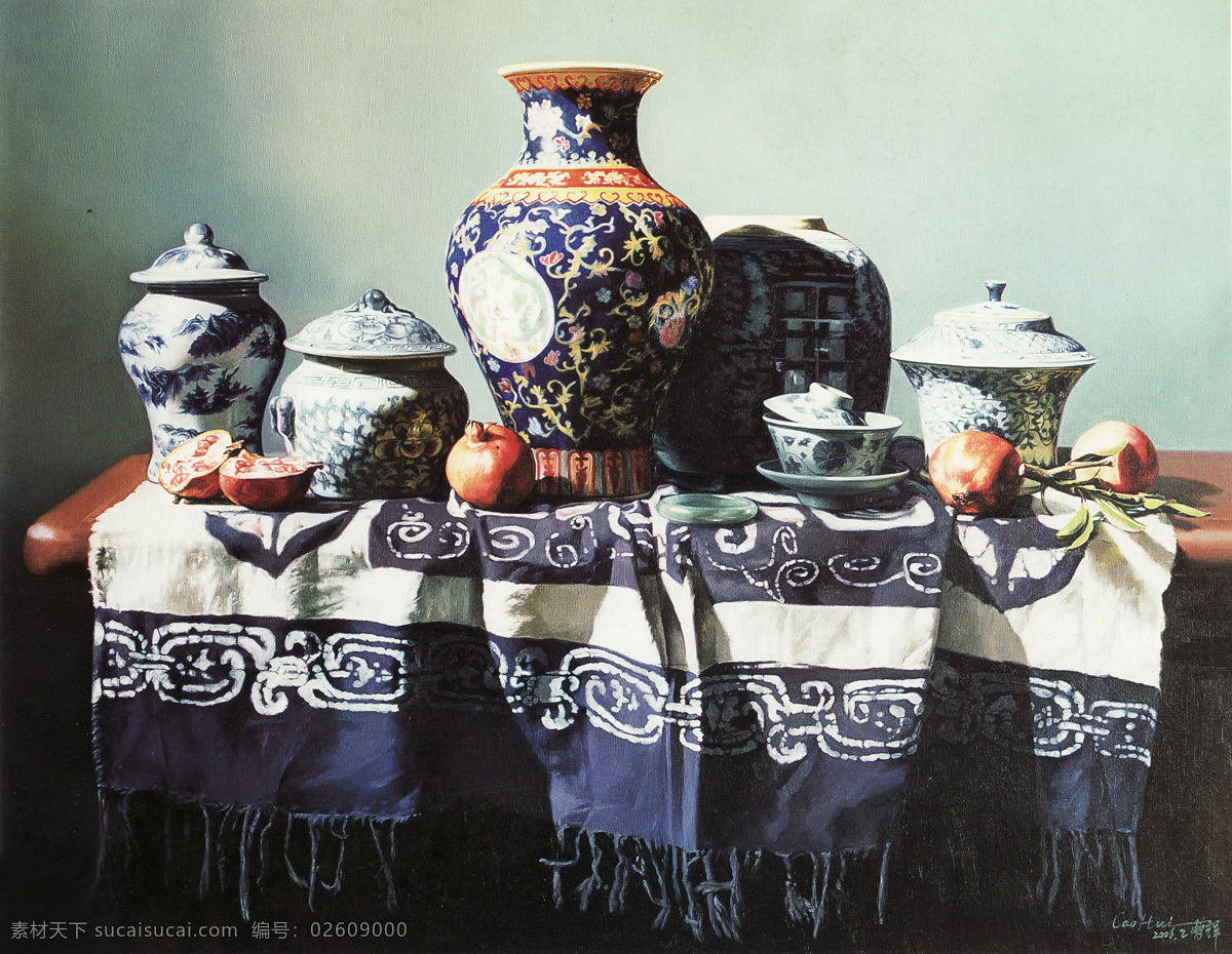 杯子 茶杯 传统图案 瓷器 古典图案 花鸟 绘画书法 水果 油画 设计素材 模板下载 水果油画 西方油画 中国油画 世界名画 英国油画 经典油画 陶罐 桌子 图案 石榴 桌布 文化艺术 矢量图 日常生活
