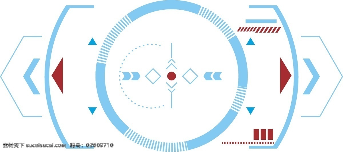 科技 感 边框 线 框 装饰 元素 图案 科技感 蓝色 红色 线框 装饰图案 元素图案