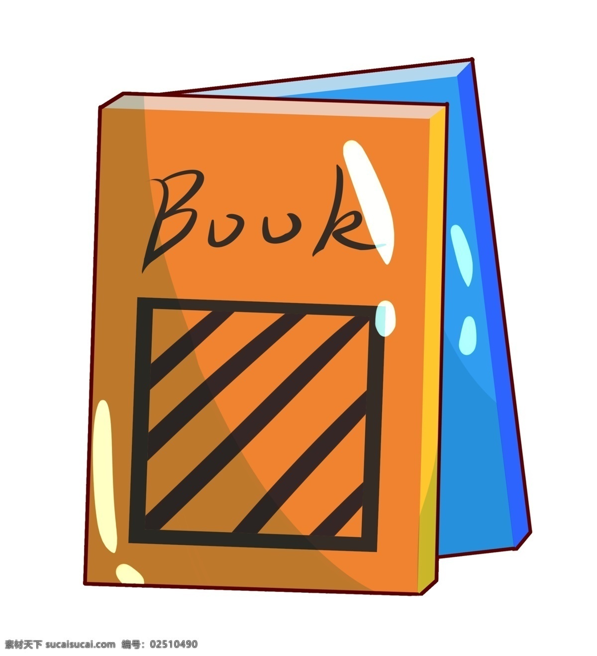 笔记本 本子 装饰 插画 精美的笔记本 黄色的本子 蓝色的本子 学习用品 办公用品 记录笔记 卡通本子插画
