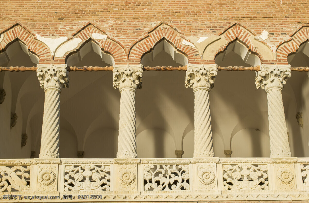 欧式 建筑 走廊 阳台 欧式建筑 罗马柱 柱子 美丽风光 美丽风景 风景摄影 美景 建筑设计 环境家居
