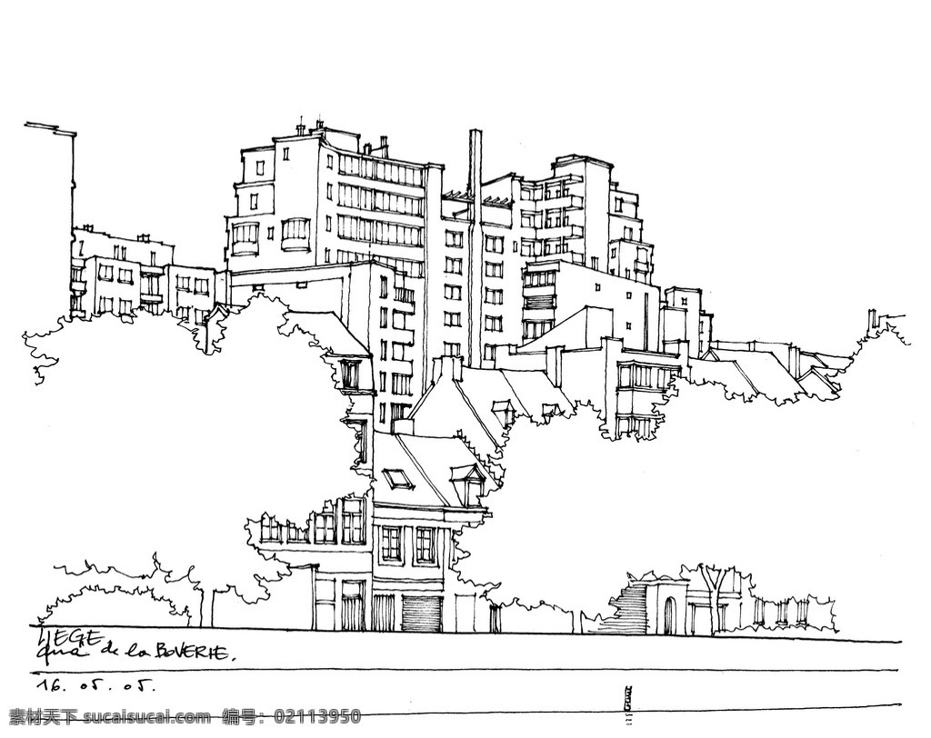 欧式 建筑 效果图 平面图 手绘图 图纸 城堡 建筑施工图 建筑平面图 欧式建筑 建筑效果图