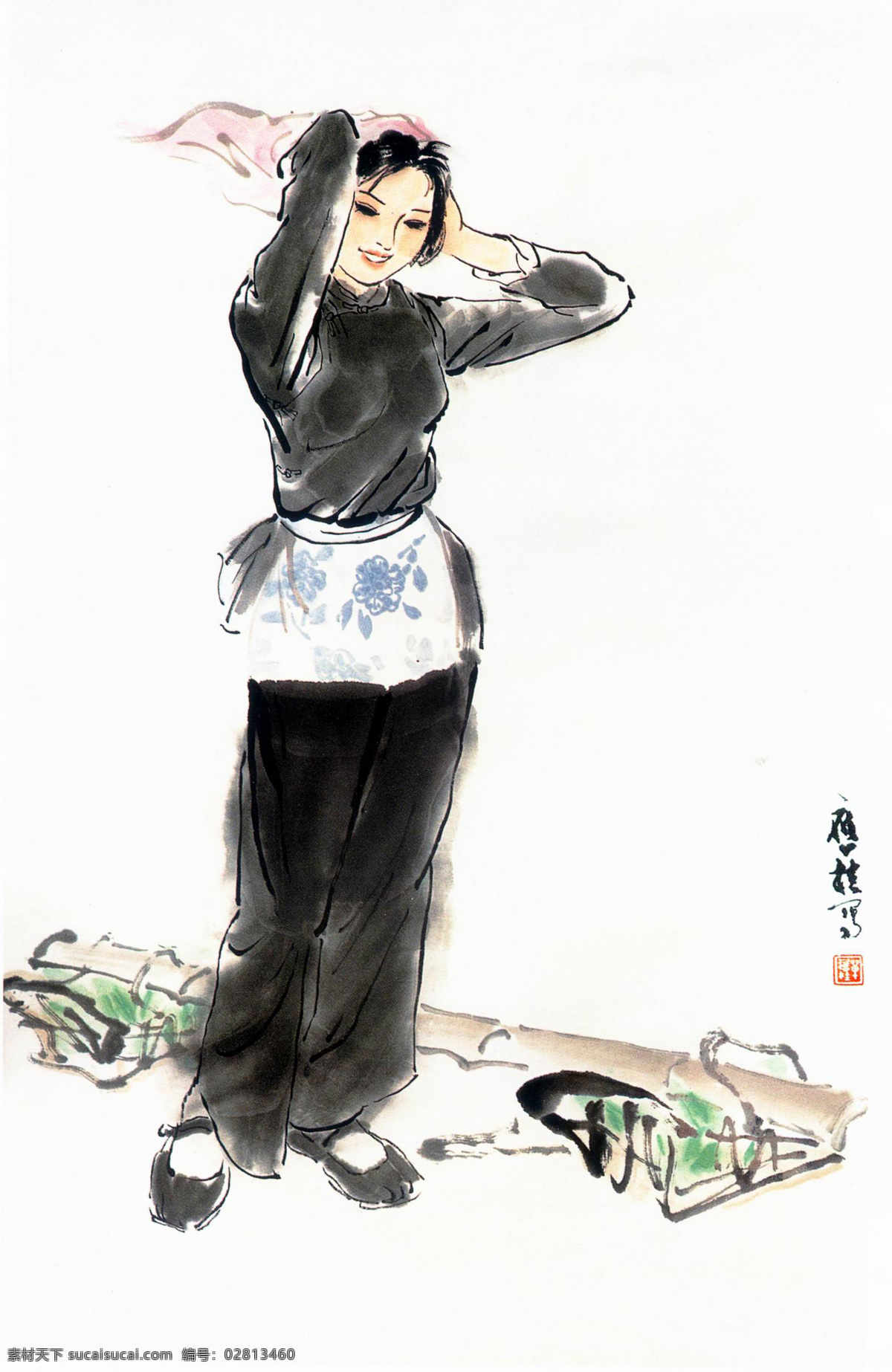 表情 春风 动作 服装 妇女 国画艺术 绘画 绘画书法 春风设计素材 春风模板下载 美术 中国画 工笔重彩画 人物 女人 女子 姿势 书法 印章 国画集46 文化艺术 家居装饰素材 雕刻 图案
