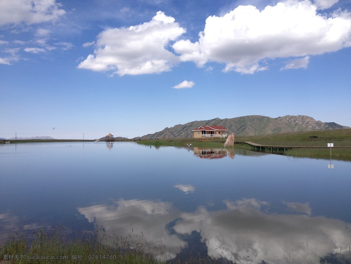 荒漠中的圣湖 草原 圣湖 蓝天 白云 风景 摄影风景 旅游摄影 国内旅游 蓝色