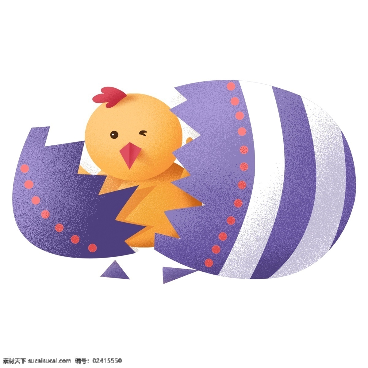 卡通 彩蛋 小鸡 装饰 动物 免抠元素 彩蛋小鸡 png元素 透明素材