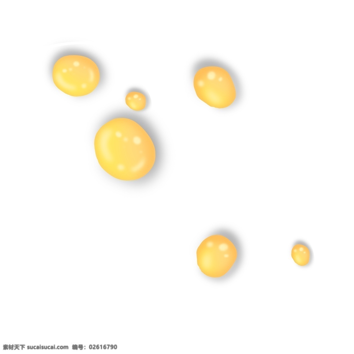浅 金色 圆形 立体 油 滴 油滴 水 水滴 水泡 圆 圈 立体感 浅金色 浅色 卡通 半透明 精致 明亮