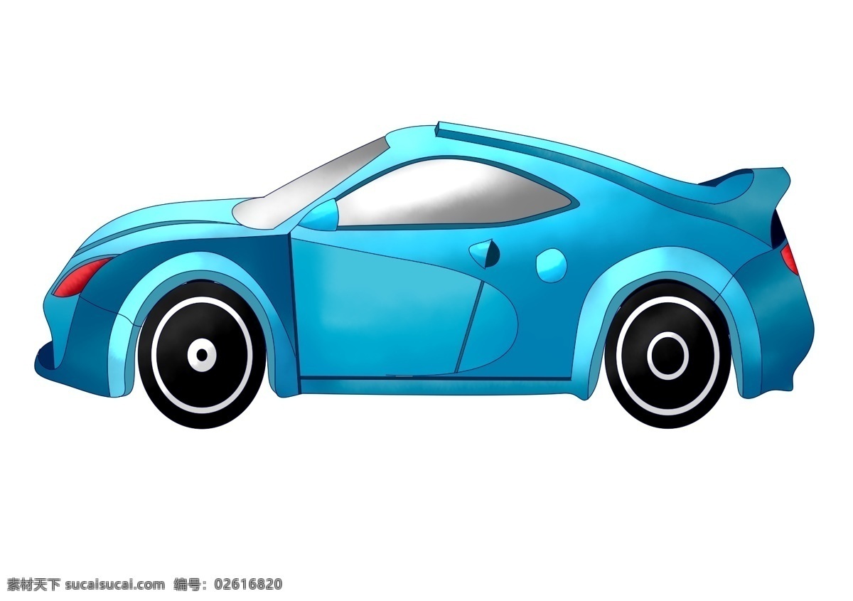 蓝色 漂亮 汽车 插图 私家汽车 蓝色汽车 漂亮的汽车 交通工具 精致的汽车 汽车装饰 卡通汽车 跑车