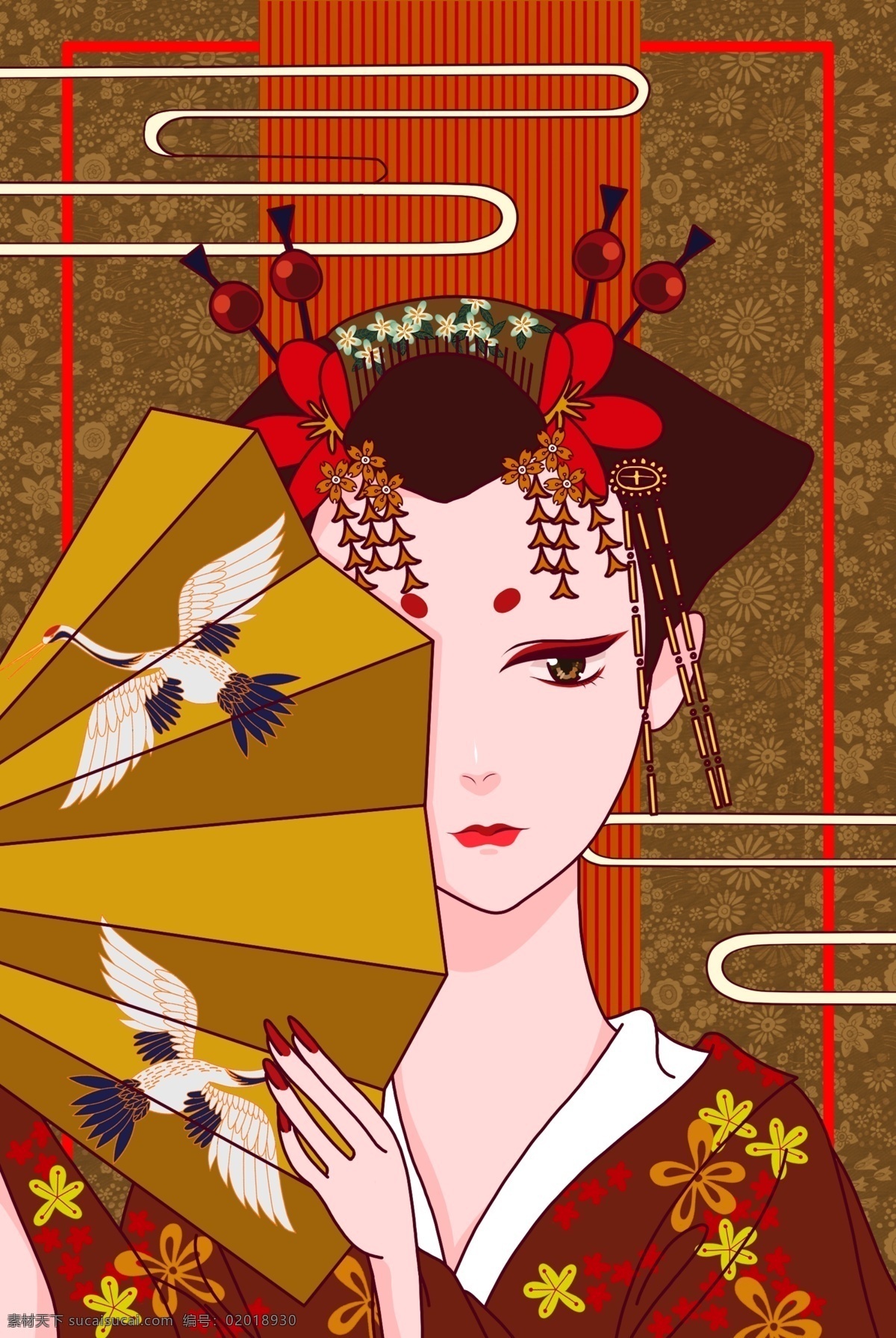 日式插画 日和风 艺妓 日式素材 日本装饰素材 日本风情 日料店装修 日本料理 门帘素材 日式居 酒屋 日式门帘 寿司店装饰画 艺伎美女图 和式美女 浮世绘 仕女图 和风餐厅帘子 日本装饰画 文化艺术 传统文化 酷炫 酷炫背景 现代画 插画 现代插画 无框画 装饰画 装饰插画 日本艺伎