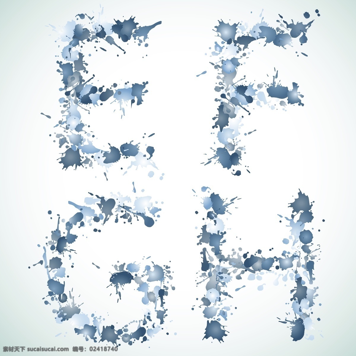 矢量字母设计 墨迹 涂鸭 字体 字体设计 卡通字体 矢量字体 英文字母 矢量字母 字体素材 矢量素材 书画文字 文化艺术 白色